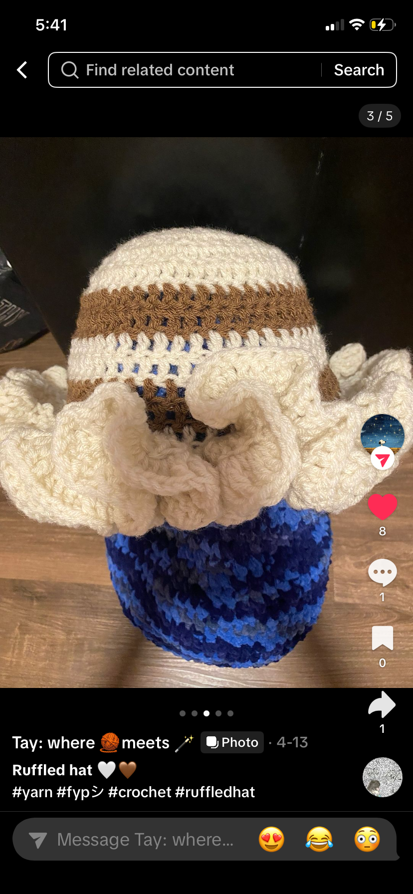 Knitting merch.