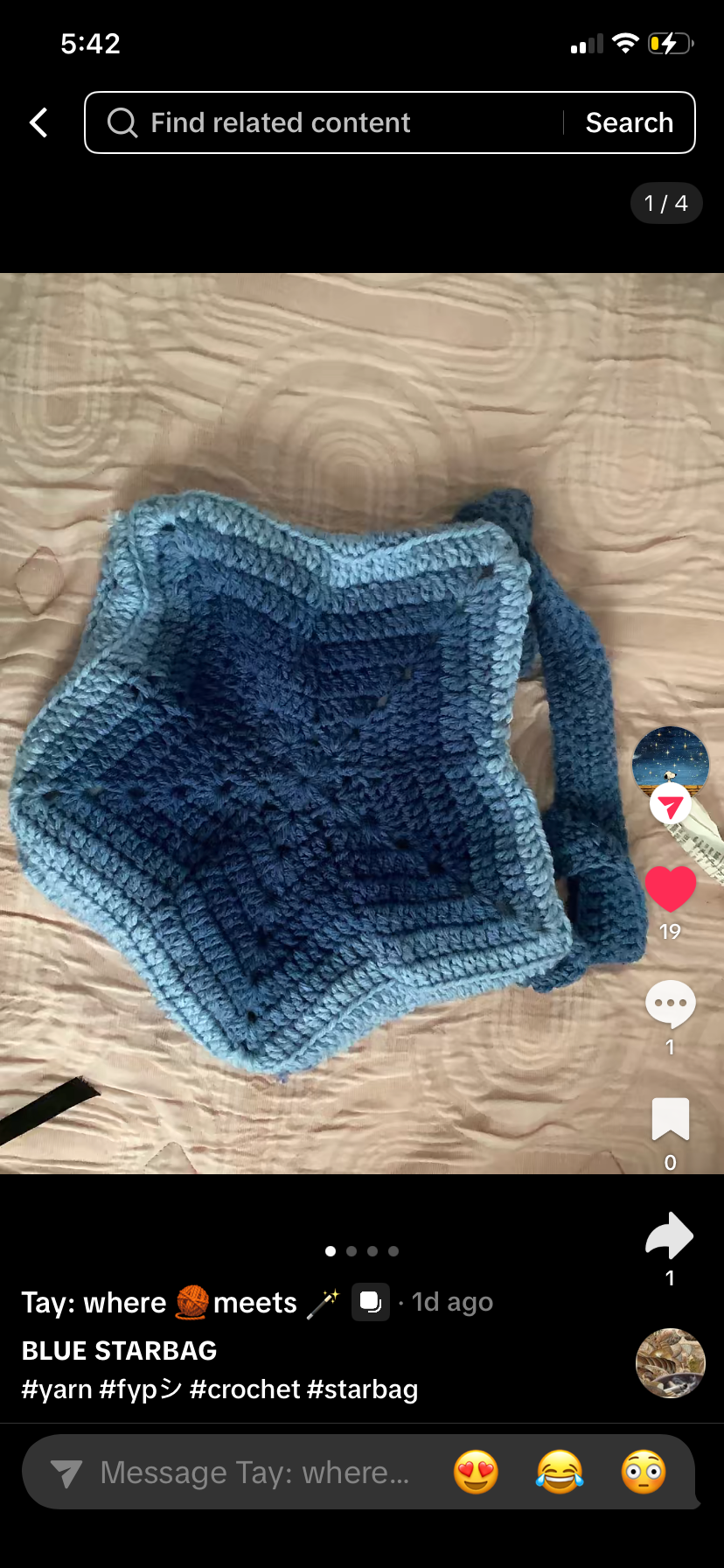Knitting merch.
