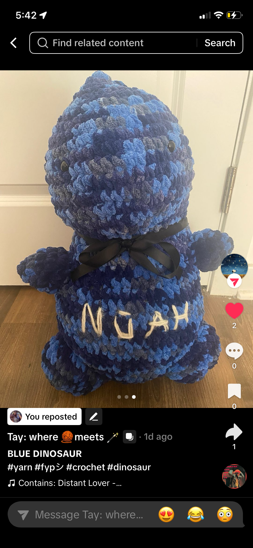 Knitting merch.