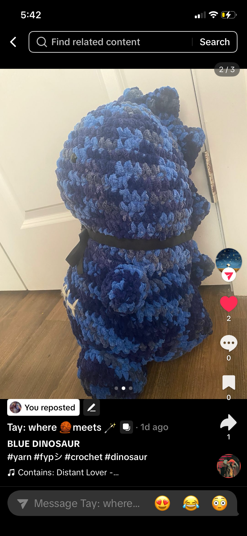Knitting merch.
